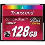 Карта памяти 128Gb Compact Flash Transcend 800x (TS128GCF800)