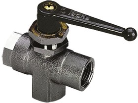 Фото 1/2 0448 12 21, Nickel Plated Brass 2 Way, Ball Valve, BSPP 1/2in, 40bar Operating Pressure
