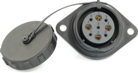 Фото 1/2 Circular Connector, 9 Contacts, Panel Mount, 29 mm Connector, Socket, Female, IP68