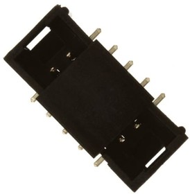 Фото 1/6 D2510-6V0C-AR-WD, D2500 Series Straight Surface Mount PCB Header, 10 Contact(s), 2.54mm Pitch, 2 Row(s), Shrouded