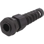 PPS9 BK080, Cable Glands, Strain Reliefs & Cord Grips 4-8 MM SPIRAL PLSTC BLACK ...
