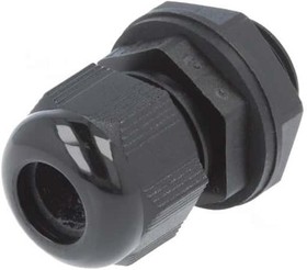 Фото 1/6 PNC1/2 BK080, FIT Wire Management Series Black PA 6 Cable Gland, NPT 1/2in Thread, 6mm Min, 12mm Max, IP66, IP68