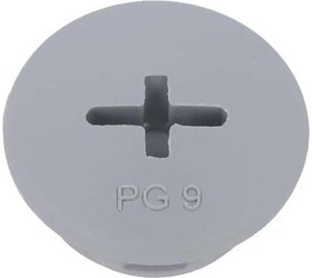 Фото 1/4 HPP9 SL080, Blanking Plug, PG9, Chloroprene Rubber (O-Ring/Seal), Polyamide, 15mm Diameter, Threaded