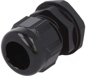 Фото 1/3 PMC25 BK080, FIT Series Black PA 6 Cable Gland, M25 Thread, 11mm Min, 17mm Max, IP66, IP68