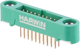 G125-MV12005M1P, Pin Header, Black / Green, Wire-to-Board, 1.25 мм, 2 ряд(-ов), 20 контакт(-ов), Сквозное Отверстие