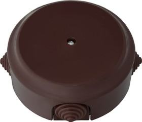 Коробка монтажная КМ-449 ОУ, с сальниками, диаметр 80 мм мм, серия РЕТРО, шоколад, КМ-449 КМ-449 шоколад