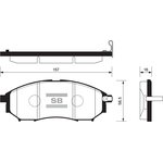 SP1249, SP1249SNS_колодки дисковые передние!\ Infiniti FX35/EX35/G35 05  ...