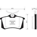 SP1391, Колодки тормозные AUDI A6/SAMSUNG SM3 11- SANGSIN BRAKE