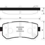 Колодки тормозные задние SANGSIN BRAKE SP1406