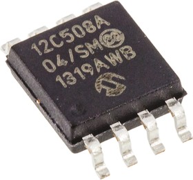 Фото 1/3 PIC12C508A-04/SM, 8bit PIC Microcontroller, PIC12C, 4MHz, 512 EPROM, 8-Pin SOIC