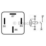 0332019457, Реле электромагнитное 12V 4-х контактное BOSCH