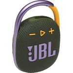 JBLCLIP4GRN, Портативная акустика JBL Clip 4 Green