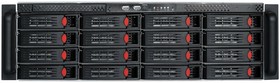 Фото 1/8 Серверная платформа ExeGate EX292422RUS Pro 3U660-HS16  RM 19", высота 3U, глубина 660, Redundant БП 2x1200W, 16xHotSwap, USB