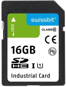 SFSD016GL1AS1TO- E-QG-221-STD, Карта Flash памяти, SLC, SD / SDHC Card, UHS-3, Class 10, Video 30, 16 ГБ, 3.3 В, -25 °C, 85 °C