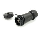 Circular Connector, 6 Contacts, Cable Mount, 21 mm Connector, Plug, Male, IP67
