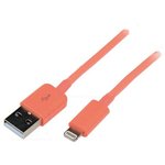 UA0200, Кабель USB 2.0 вилка USB A,вилка Apple Lightning 1м розовый