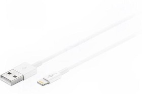 Фото 1/2 54600, Кабель USB 2.0 вилка USB A,вилка Apple Lightning 1м белый