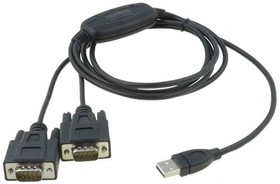 Фото 1/2 DA-70158, Конвертор USB-RS232; chipset FTDI/FT2232H; 1,5м; V: USB 2.0