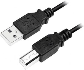 CU0008B, Кабель, USB 2.0, вилка USB A, вилка USB B, никелированные, 3м