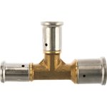 Тройник переходный уменьшенный с двух сторон, латунь пресс, 26x20x20, 11P-262020