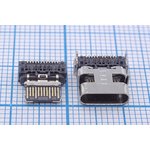 Гнездо USB 3.1, Тип C, 12 прямых и 12 угловых контактов ...