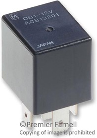CB1AH-P-24V, Автомобильное реле, 24 В DC, 20 А, SPST-NO, Сквозное Отверстие, Пайка, CB, Panasonic | купить в розницу и оптом
