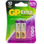 Батарейки GP Extra Alkaline AA (LR6), 2 шт. (15AX-CR2)