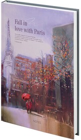 Фото 1/10 Ежедневник недатированный А5 (145х215 мм), ламинированная обложка, 128 л., STAFF, "Love in Paris", 113531
