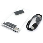 Бокс для жесткого диска 2,5" Yucun пластиковый USB 3.0 прозрачный