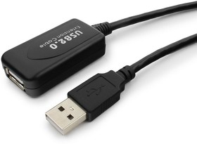 Фото 1/2 Кабель Gembird UAE016 USB 2.0 кабель удлинительный !!!Активный!!! 4.5м AM/AF