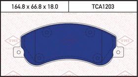 Фото 1/3 TCA1203, Колодки тормозные дисковые FORD Transit 06-