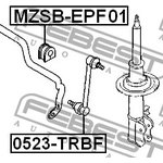 0523-TRBF, 0523-TRBF_тяга стабилизатора переднего!\ Mazda Tribute all 01