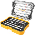 TT20375, TOLSEN Набор вставок (бит) 1/4", PH, PZ, Hex, Torx, Slotted, 11 предметов