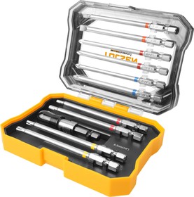 TT20375, TOLSEN Набор вставок (бит) 1/4", PH, PZ, Hex, Torx, Slotted, 11 предметов