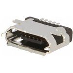ESB2281101, Гнездо, USB B micro, SMT, PIN: 5, USB 2.0, никелированные, позолота
