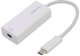 Фото 1/2 UA0360, Адаптер; вилка USB C,гнездо mini DisplayPort; 0,15м; Цвет: белый