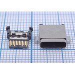 Гнездо USB 3.1, Тип C, угловое, 24 контакта, SMD на плату ...