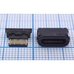 Гнездо USB 3.1, Тип C, угловое, 24 контакта, SMD на плату ...