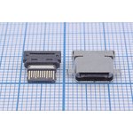 Гнездо USB 3.1, Тип C, 12 прямых и 12 угловых контактов ...
