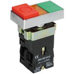 BBD40-BW-K51, Кнопка управления LAY5-BW8465 "I-O" сдвоен. с подсв. 1NO IEK