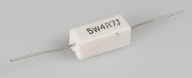 Фото 1/2 SQP 5 Вт 4.7 Ом, 5%, Резистор проволочный мощный (цементный)
