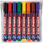 Набор маркеров для белых досок EDDING 363, 1-5 мм, 8 цветов в ПВХ конверте