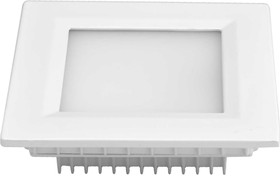 Светодиодный светильник 3000К 220В 6Вт 540Лм белый,IP44 влагозащищен, квадрат, FT 907 LED WH
