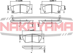 P0125NY, Торм.колодки Nissan Sunny N14 1.4,1.6,2.0D 90-