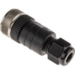 RKC 5/7, Circular Connector, M12, Socket, Straight, Poles - 5, Screw Terminal ...