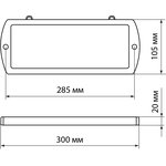 SQ0349-0408, Alarm light Topaz-24-D "Direction to exit" 24 V, IP52 TDM Electric