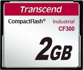 Фото 1/2 TS2GCF300, CF300 CompactFlash Industrial 2 GB SLC Compact Flash Card