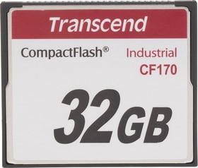 Фото 1/6 TS32GCF170, CF170 CompactFlash Industrial 32 GB SLC Compact Flash Card