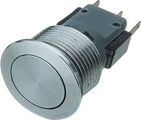 Фото 1/2 1241.6631.1110000, Push Button Switch, Momentary, Panel Mount, 22.3mm Cutout, SPDT, 30V dc, IP67