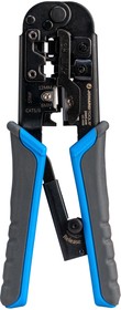 UC-4569, Crimpers / Crimping Tools 6-In-1 RJ45, RJ11/12 Modular Pass Through Crimping Tool For Cat3, Cat5/5E, And Cat6 Cables